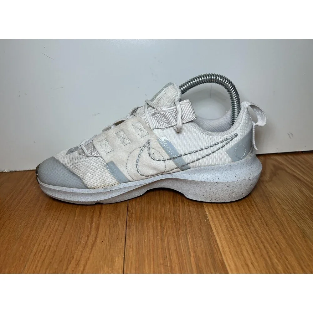 Nike Crater Impact Shoes Youth Size 5Y White Gray Recycled Running DB3551-102